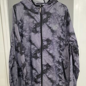 New Balance Black and Gray Tie-Dye Jacket